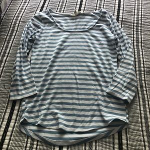 Blue and White Striped Shirt